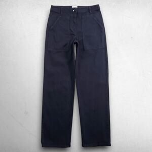 Wilfred Free Modern Utility Pants Women 2 Black Straight Leg Stretch